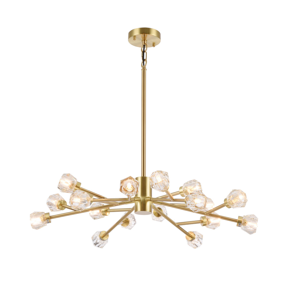 Bethel International Canada - 16 Light Chandelier - Shiny Gold- Union Lighting Luminaires Decor
