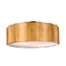Bethel International Canada - Three Light Flush Mount - Brass- Union Lighting Luminaires Decor