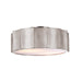 Bethel International Canada - Three Light Flush Mount - Shiny Nickel- Union Lighting Luminaires Decor