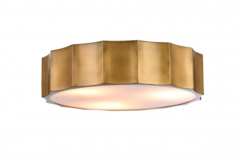 Bethel International Canada - Four Light Flush Mount - Brass- Union Lighting Luminaires Decor