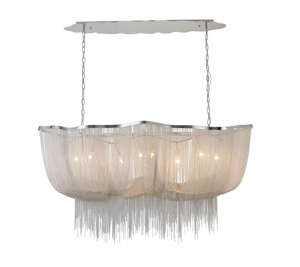 Bethel International Canada - Eight Light Chandelier - Shiny Chrome- Union Lighting Luminaires Decor