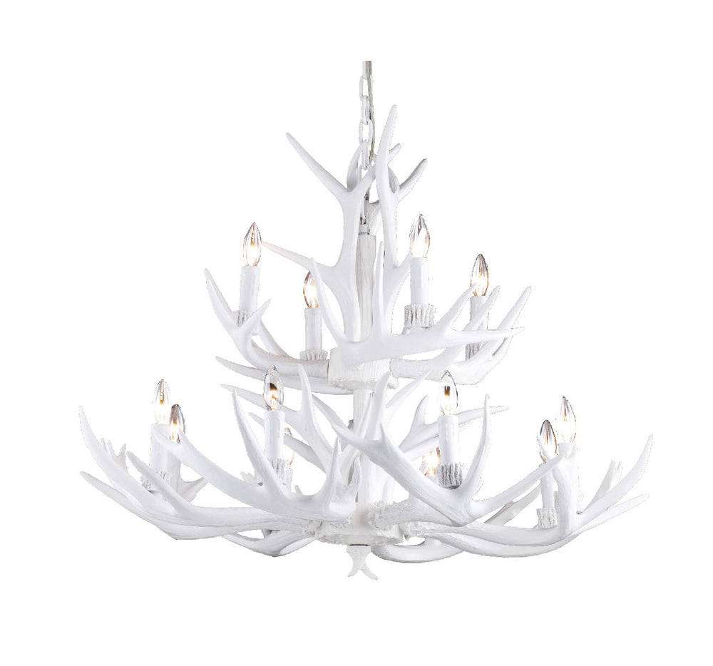 Bethel International Canada - 12 Light Pendant - White- Union Lighting Luminaires Decor