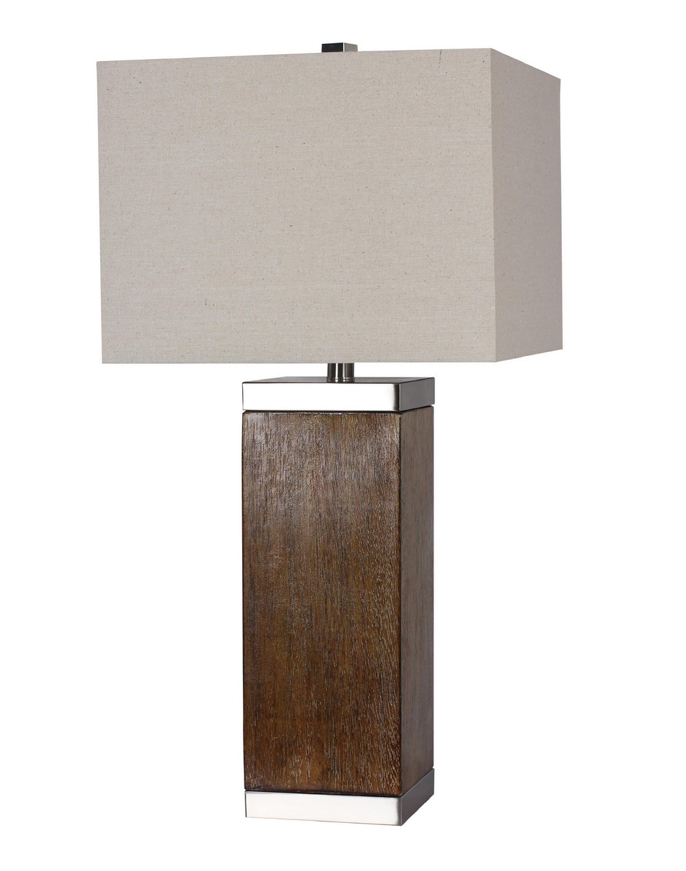 Bethel International Canada - One Light Table Lamp - Brushed Nickel- Union Lighting Luminaires Decor