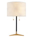 Bethel International Canada - Two Light Table Lamp - Antique Brass & Black- Union Lighting Luminaires Decor