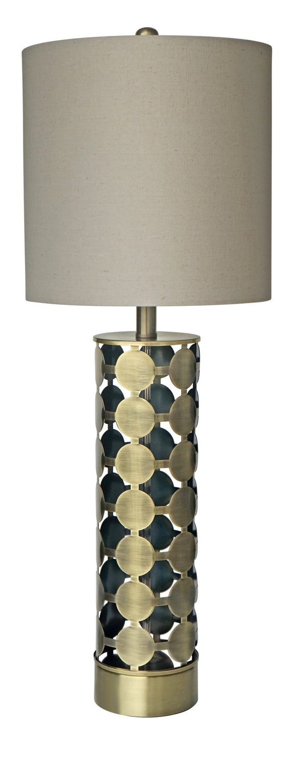 Bethel International Canada - One Light Table Lamp - Antique Brass- Union Lighting Luminaires Decor