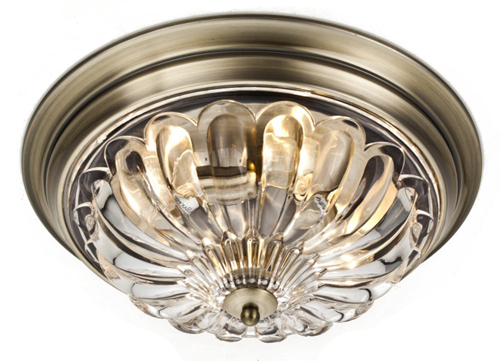Bethel International Canada - Four Light Flush Mount - Antique Bronze- Union Lighting Luminaires Decor