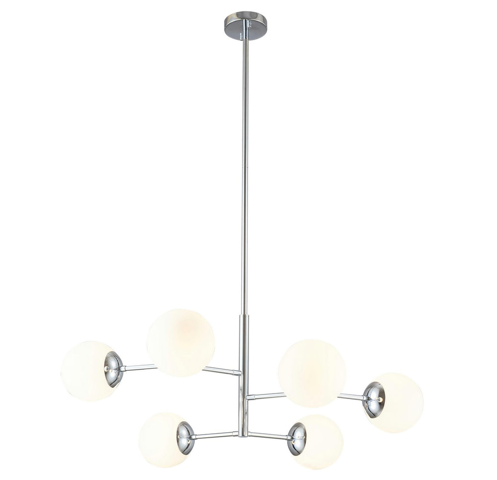 Bethel International Canada - Six Light Chandelier - Chrome- Union Lighting Luminaires Decor