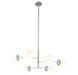 Bethel International Canada - Six Light Chandelier - Chrome- Union Lighting Luminaires Decor