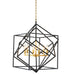 Bethel International Canada - Six Light Chandelier - Black- Union Lighting Luminaires Decor