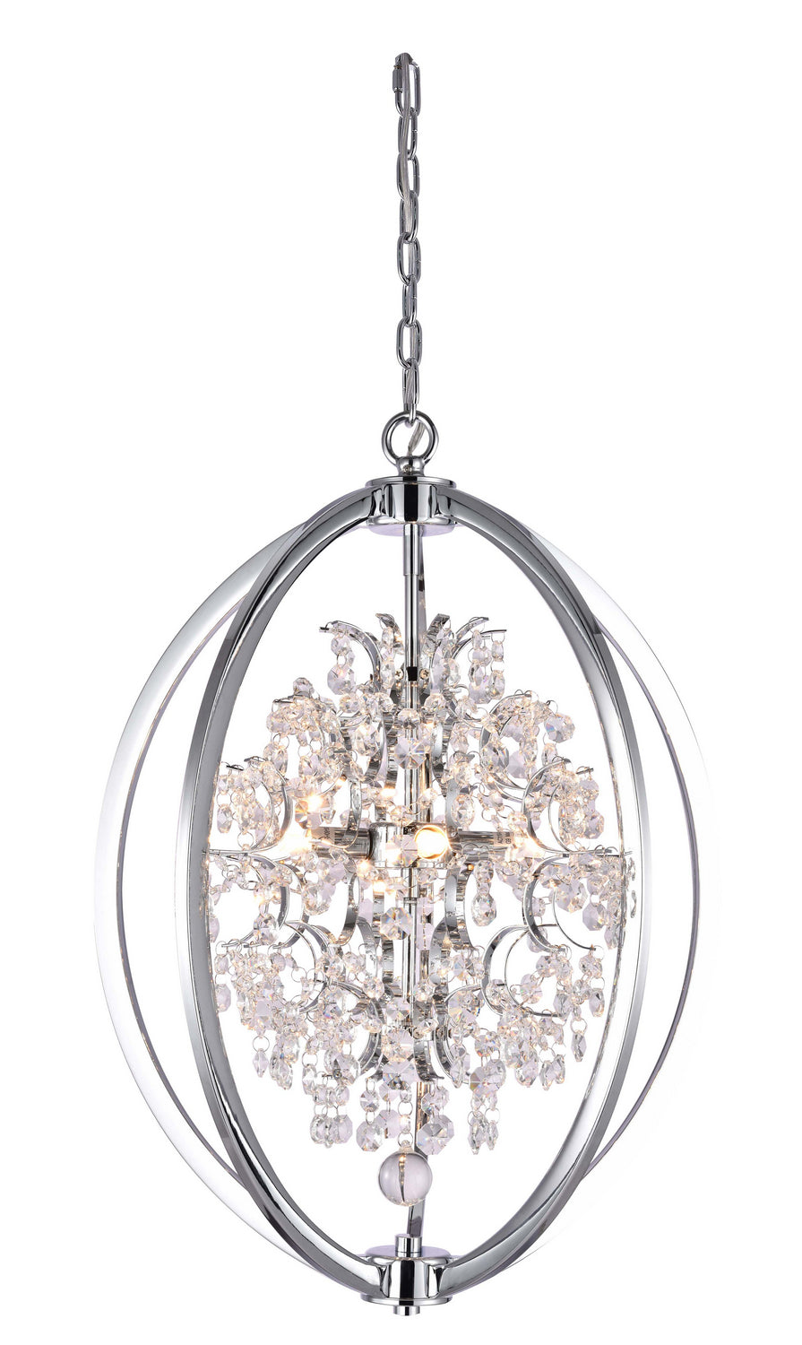 Bethel International Canada - Four Light Chandelier - Chrome- Union Lighting Luminaires Decor