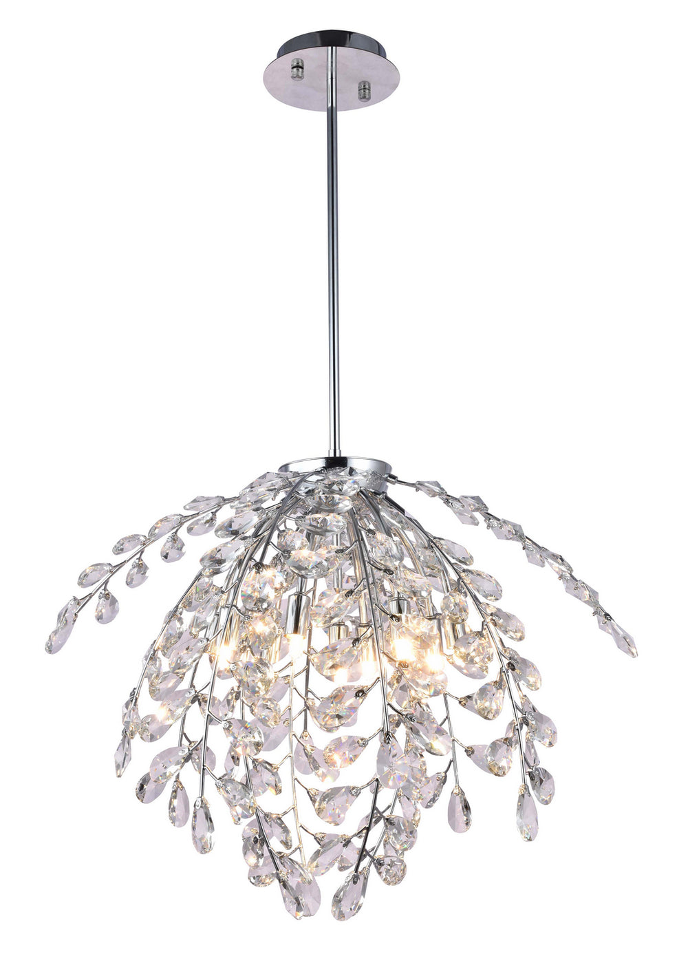 Bethel International Canada - Eight Light Chandelier - Chrome- Union Lighting Luminaires Decor