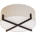 Bethel International Canada - Three Light Flush Mount - Black & White- Union Lighting Luminaires Decor