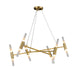 Bethel International Canada - 12 Light Chandelier - Antique Brass- Union Lighting Luminaires Decor