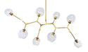 Bethel International Canada - Eight Light Chandelier - Gold- Union Lighting Luminaires Decor