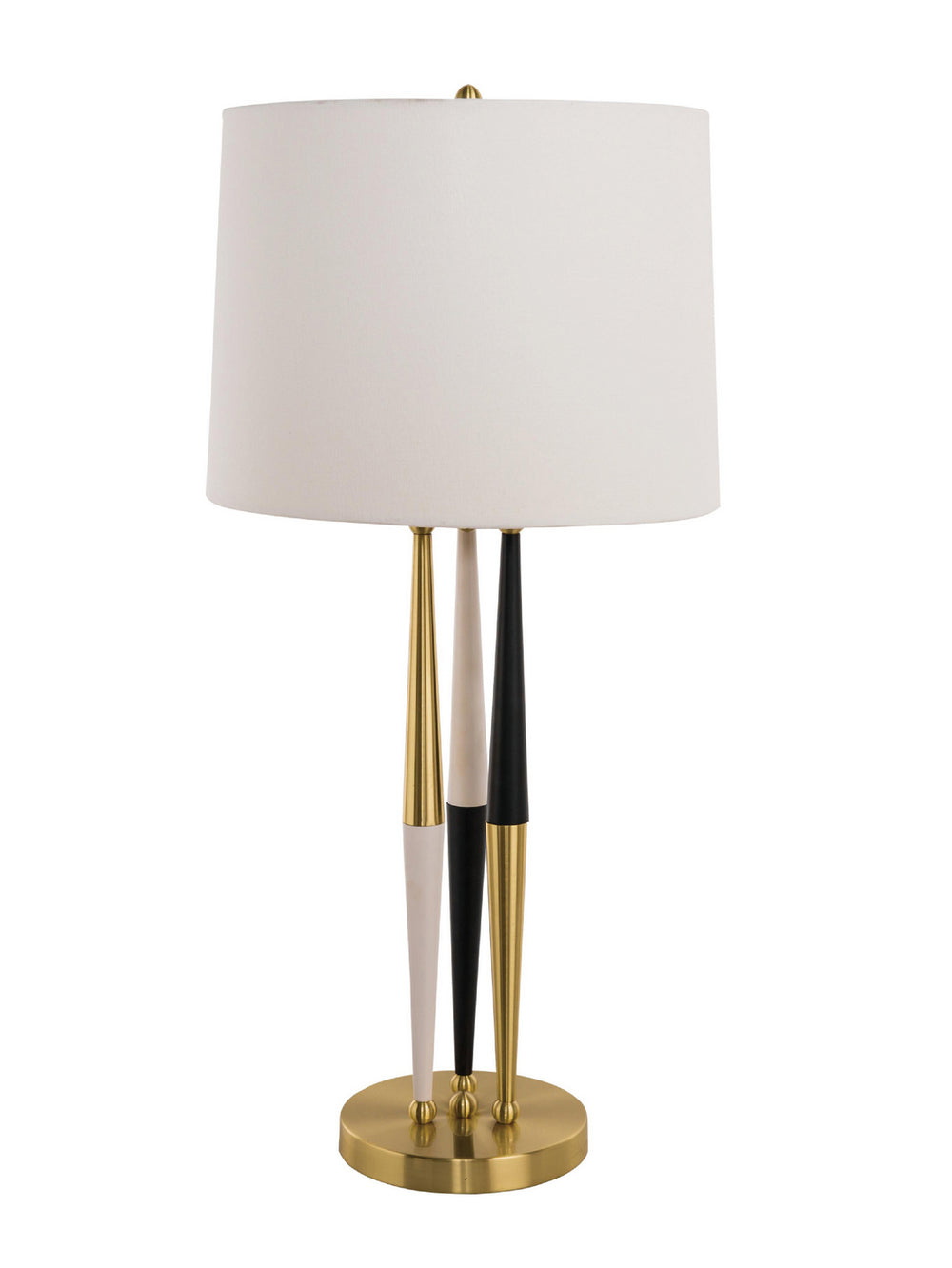 Bethel International Canada - One Light Table Lamp - Gold, White, & Black- Union Lighting Luminaires Decor