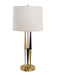 Bethel International Canada - One Light Table Lamp - Gold, White, & Black- Union Lighting Luminaires Decor