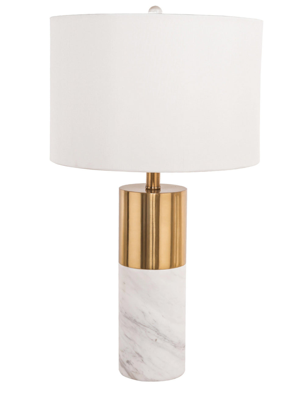 Bethel International Canada - One Light Table Lamp - Gold & White- Union Lighting Luminaires Decor