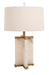 Bethel International Canada - One Light Table Lamp - Gold & White- Union Lighting Luminaires Decor