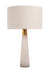 Bethel International Canada - One Light Table Lamp - White & Gold- Union Lighting Luminaires Decor