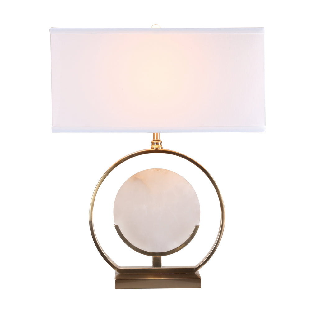 Bethel International Canada - One Light Table Lamp - White & Gold- Union Lighting Luminaires Decor