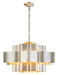 Bethel International Canada - 12 Light Chandelier - Antique Silver- Union Lighting Luminaires Decor