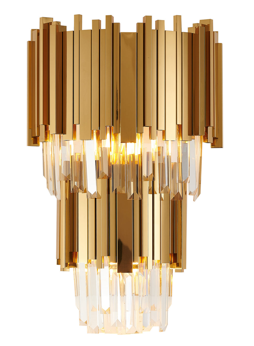 Bethel International Canada - Three Light Wall Sconce - Gold- Union Lighting Luminaires Decor