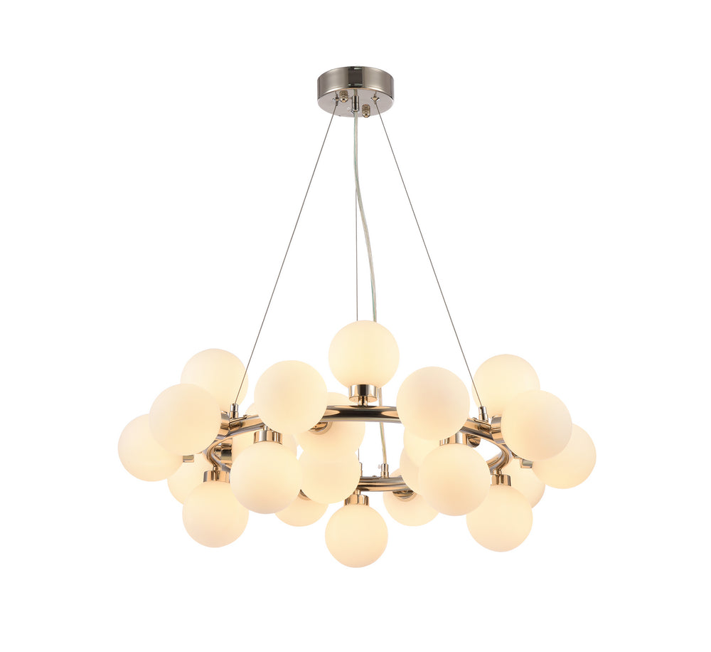 Bethel International Canada - LED Chandelier - Shiny Nickel- Union Lighting Luminaires Decor