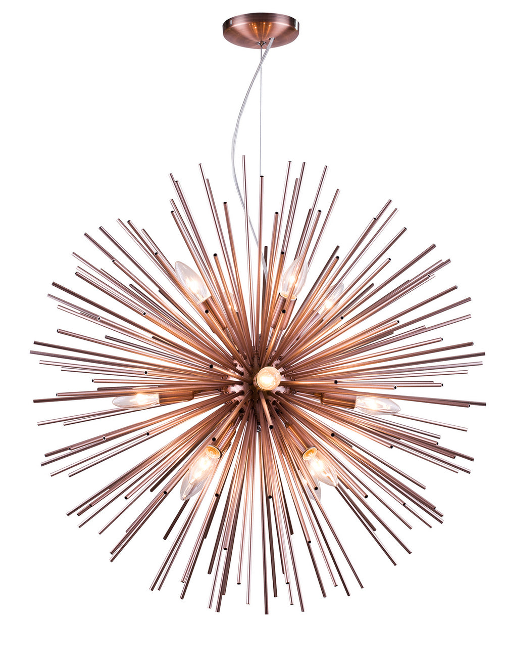 Bethel International Canada - Nine Light Chandelier - Brass- Union Lighting Luminaires Decor
