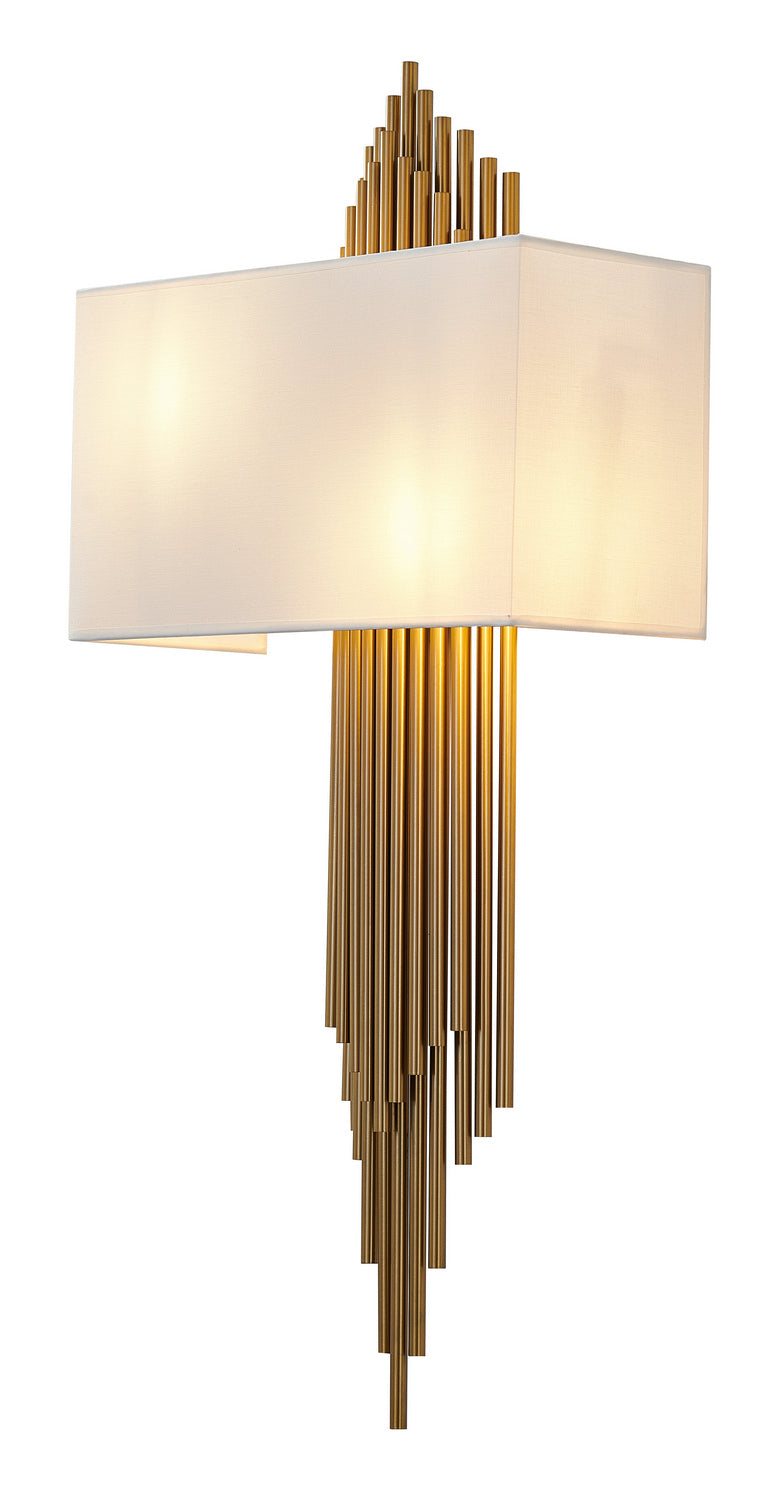 Bethel International Canada - Two Light Wall Sconce - Antique Brass- Union Lighting Luminaires Decor
