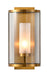 Bethel International Canada - One Light Wall Sconce - Antique Brass- Union Lighting Luminaires Decor