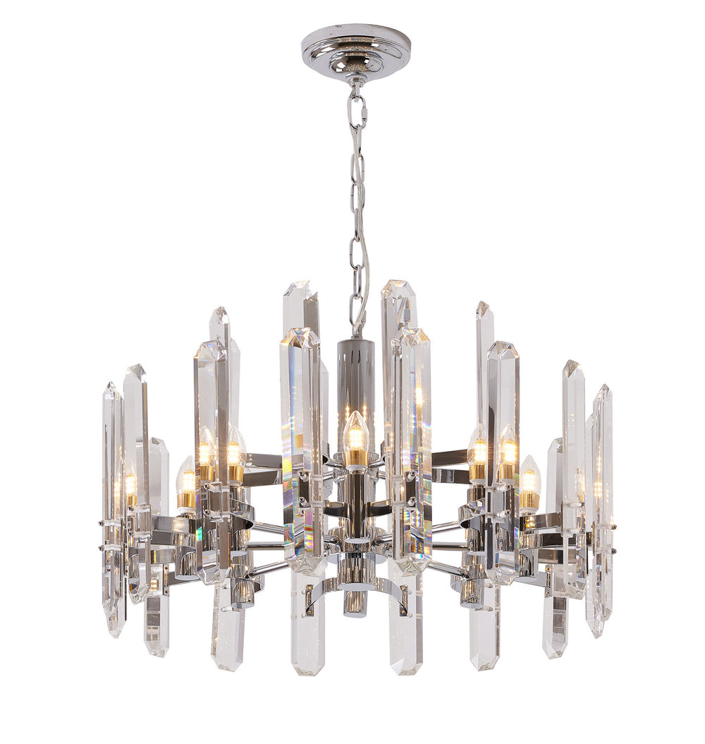 Bethel International Canada - 12 Light Chandelier - Chrome- Union Lighting Luminaires Decor