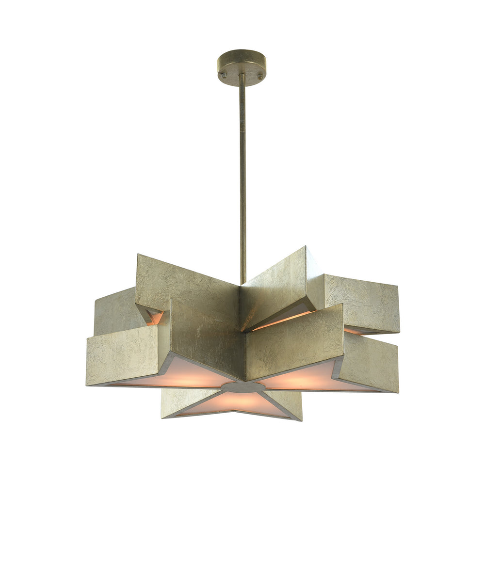 Bethel International Canada - Six Light Chandelier - Silver- Union Lighting Luminaires Decor