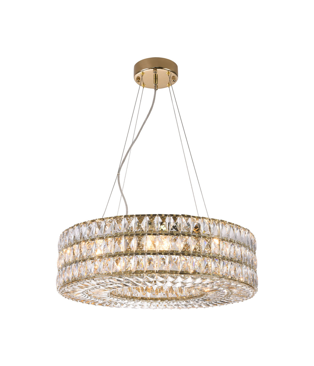 Bethel International Canada - Eight Light Chandelier - Gold- Union Lighting Luminaires Decor