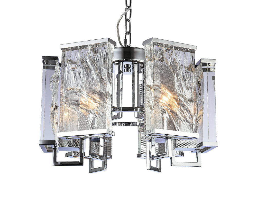 Bethel International Canada - Six Light Chandelier - Chrome- Union Lighting Luminaires Decor
