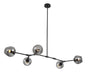 Bethel International Canada - Five Light Chandelier - Black- Union Lighting Luminaires Decor