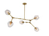 Bethel International Canada - Five Light Chandelier - Brass- Union Lighting Luminaires Decor