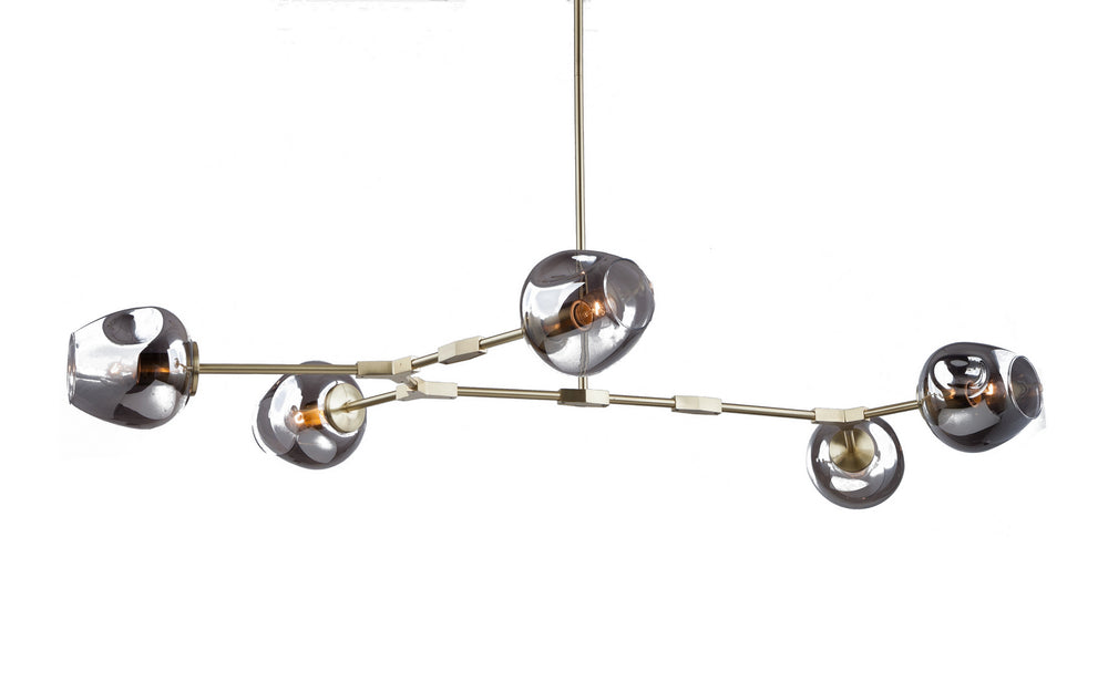 Bethel International Canada - Five Light Chandelier - Brass- Union Lighting Luminaires Decor