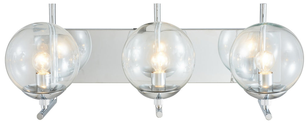 Bethel International Canada - Three Light Wall Sconce - Chrome- Union Lighting Luminaires Decor