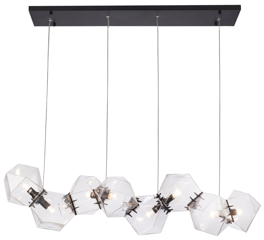 Bethel International Canada - Eight Light Chandelier - Black- Union Lighting Luminaires Decor