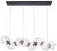 Bethel International Canada - Eight Light Chandelier - Black- Union Lighting Luminaires Decor