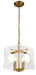 Bethel International Canada - Four Light Chandelier - Gold- Union Lighting Luminaires Decor
