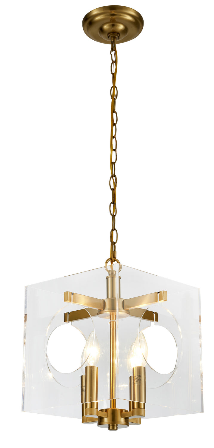Bethel International Canada - Four Light Chandelier - Gold- Union Lighting Luminaires Decor