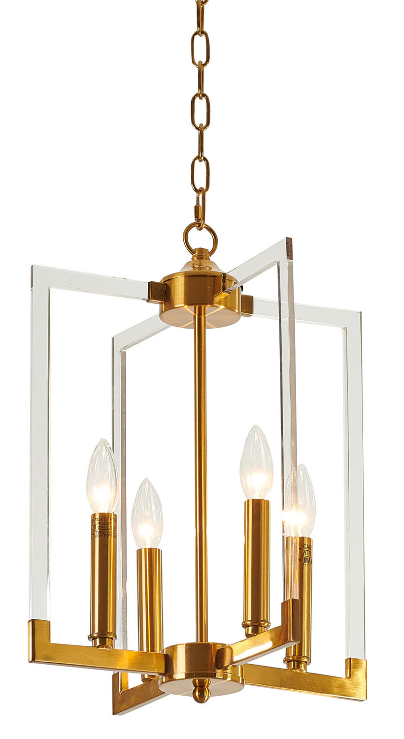 Bethel International Canada - Four Light Chandelier - Bronzed- Union Lighting Luminaires Decor
