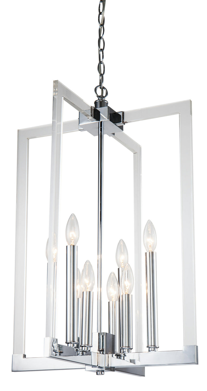 Bethel International Canada - Eight Light Chandelier - Chrome- Union Lighting Luminaires Decor