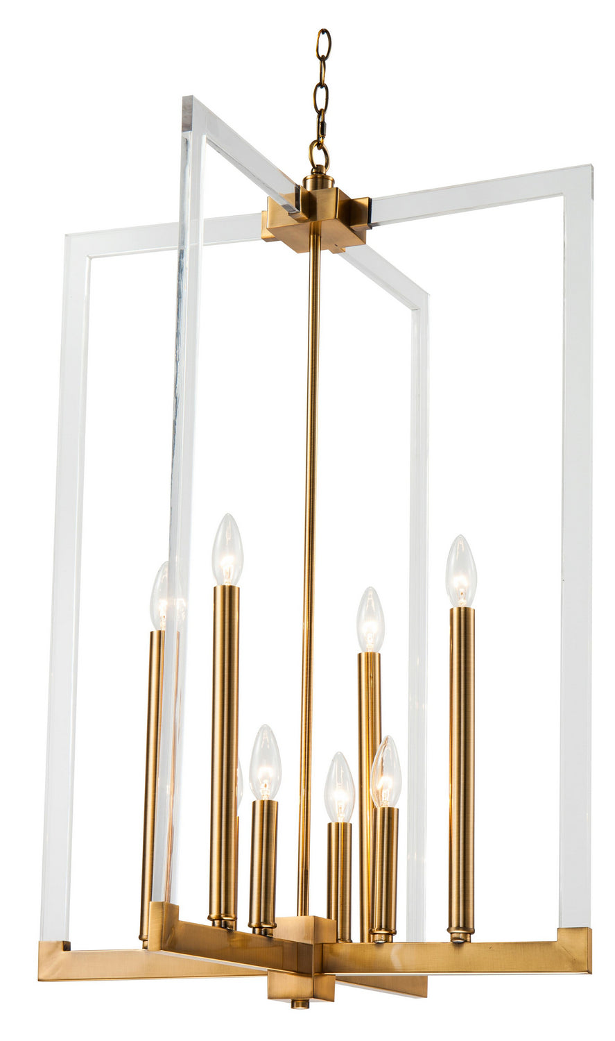 Bethel International Canada - Eight Light Chandelier - Bronzed- Union Lighting Luminaires Decor