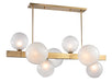 Bethel International Canada - Seven Light Chandelier - Gold- Union Lighting Luminaires Decor