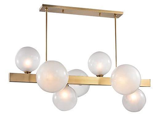 Bethel International Canada - Seven Light Chandelier - Gold- Union Lighting Luminaires Decor
