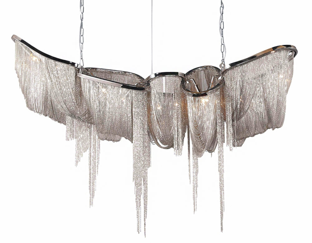 Bethel International Canada - Ten Light Chandelier - Chrome- Union Lighting Luminaires Decor