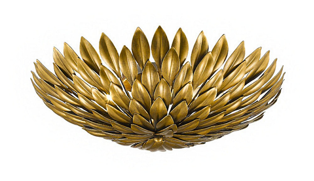 Bethel International Canada - Three Light Flush Mount - Gold- Union Lighting Luminaires Decor