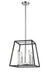 Bethel International Canada - Four Light Chandelier - Black & Matte Black- Union Lighting Luminaires Decor